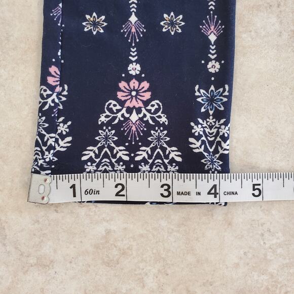 Pink Rose Floral Patterned Leggings Size M - Picture 7 of 7